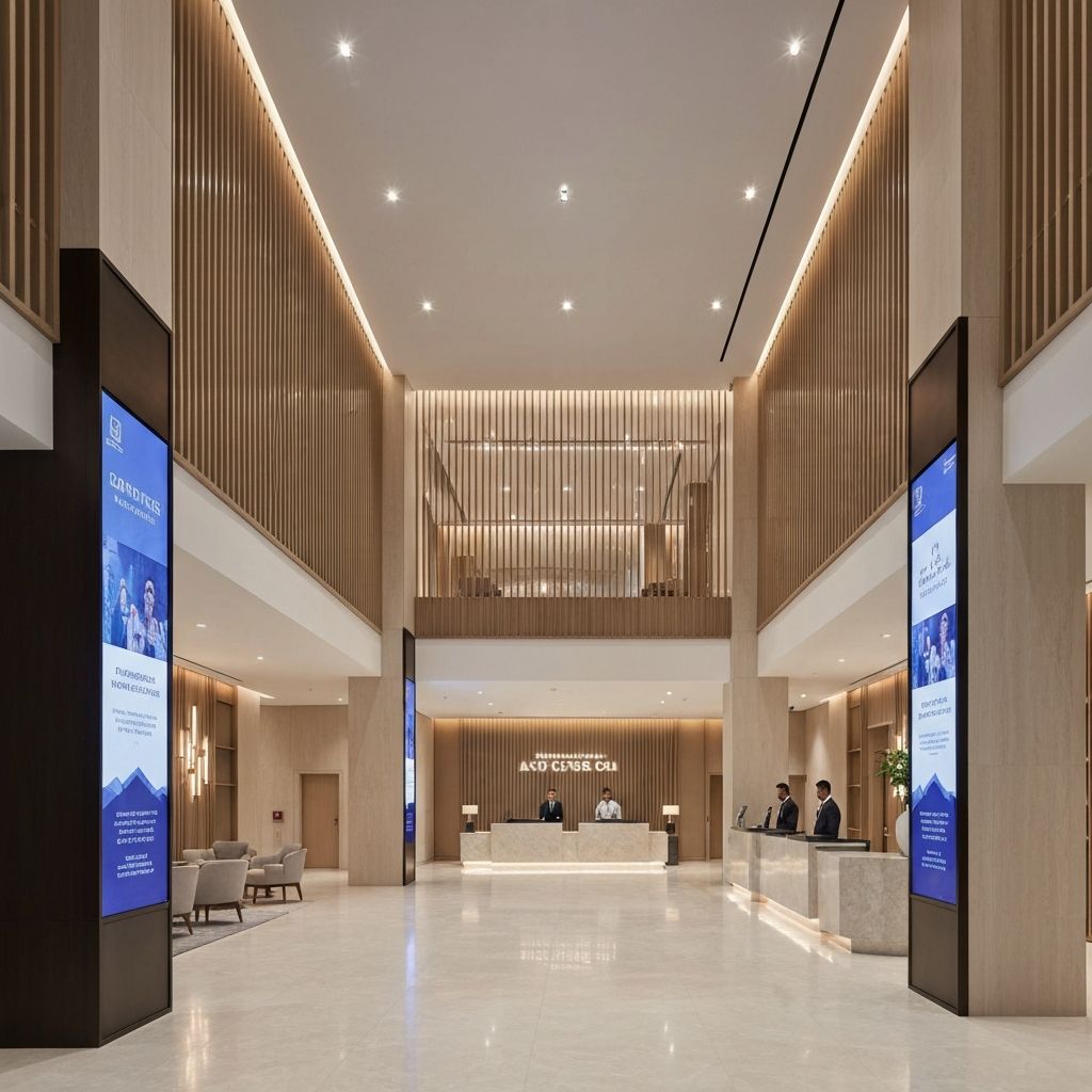 Hotel Lobby Digital Signage